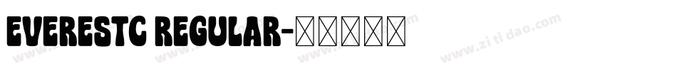 EverestC Regular字体转换